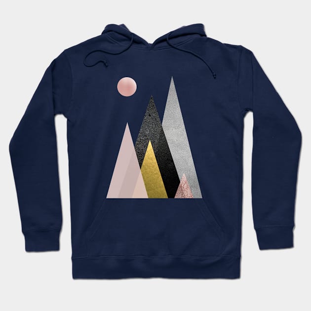 Nordic Mountains Hoodie by UrbanEpiphany